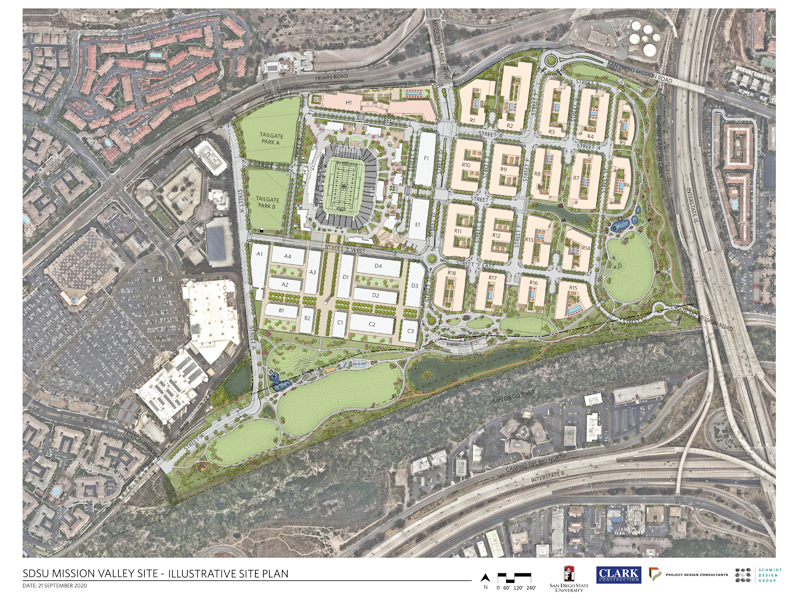 SDSU Mission Valley Site Plan updated September 2020
